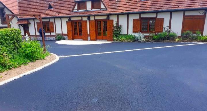 Aménagement extérieur sur terrain neuf Saint Martin l'Hortier