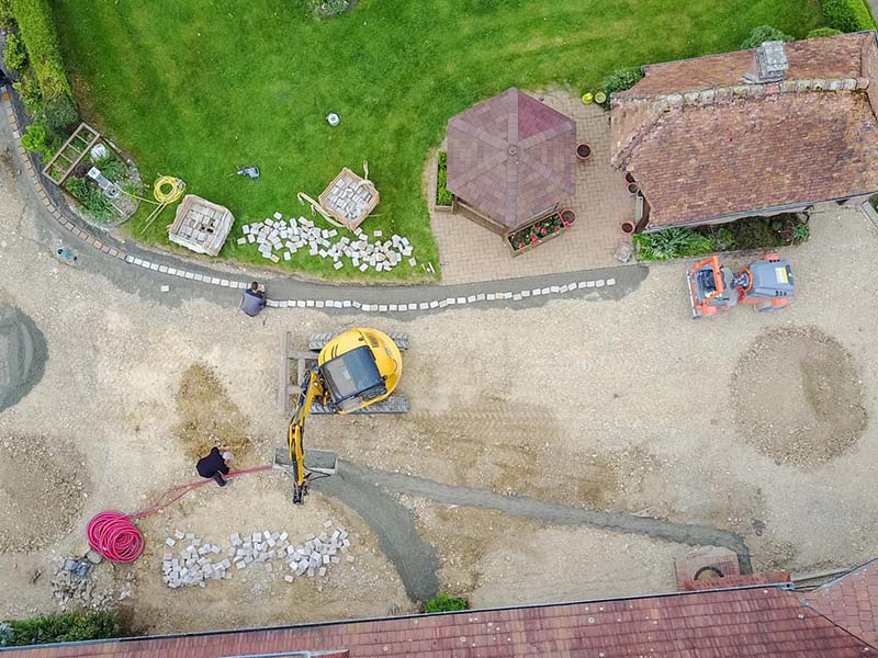 Travaux d'aménagement extérieur, Abbeville